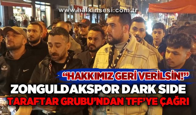 Zonguldakspor Dark Side Taraftar Grubu'ndan TFF’ye Çağrı: “Hakkımız Geri Verilsin”