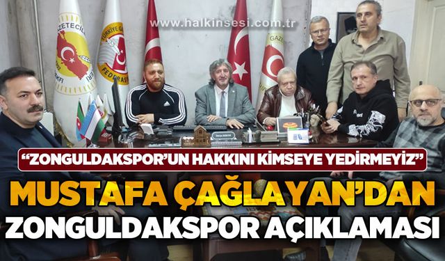 Mustafa Çağlayan'dan Zonguldakspor açıklaması: Zonguldakspor'un hakkını kimseye yedirmeyiz