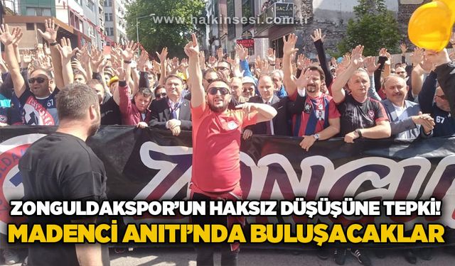Zonguldakspor’un haksız düşüşüne tepki: Madenci anıtında buluşacaklar!