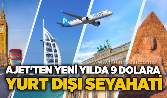 AJet'ten yeni yılda 9 dolara yurt dışı seyahati