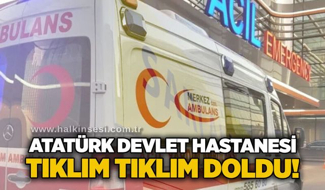 Atatürk Devlet Hastanesi tıklım tıklım doldu!