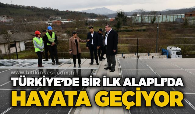 Türkiye’de bir ilk Alaplı’da hayata geçiyor