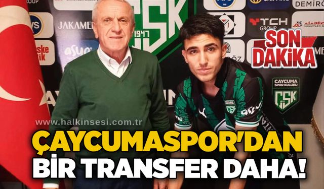 Çaycumaspor'dan bir transfer daha!..