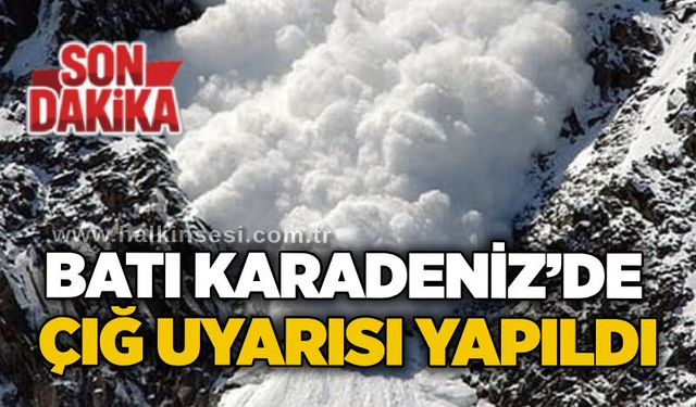 Batı Karadeniz’de çığ uyarısı yapıldı