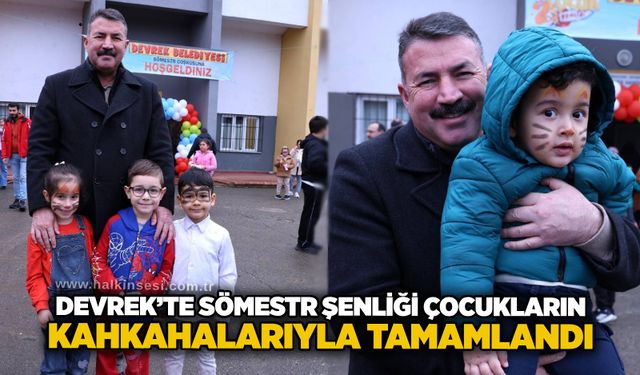 Devrek’te sömestr şenliği çocukların kahkahalarıyla tamamlandı