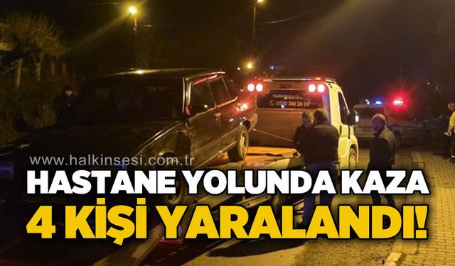 Hastane yolunda kaza: Anne ve oğul dahil 4 kişi yaralandı!