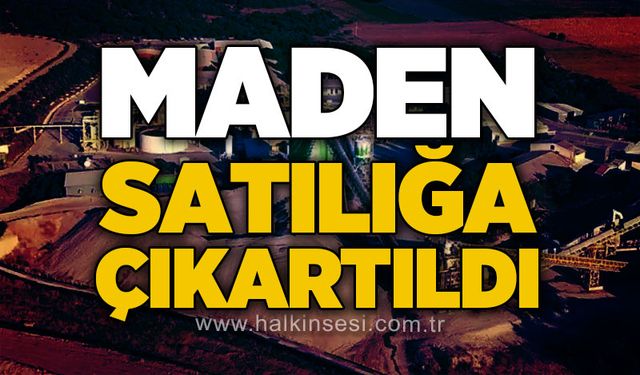 Maden satılığa çıkartıldı