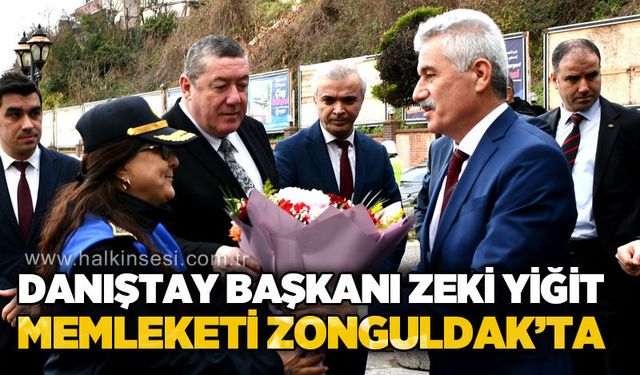 Danıştay Başkanı Zeki Yiğit memleketi Zonguldak'ta