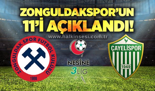 Zonguldakspor’un 11’i açıklandı!