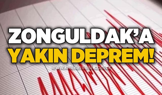 Zonguldak'a yakın deprem!