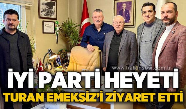 İYİ Parti heyeti Turan Emeksiz'i ziyaret etti