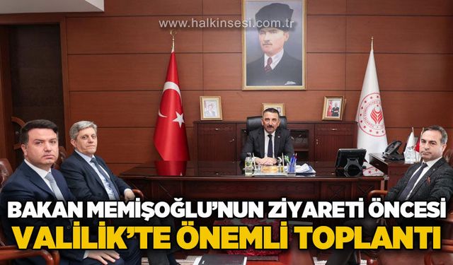 Bakan Kemal Memişoğlu'nun Zonguldak ziyareti öncesi önemli toplantı