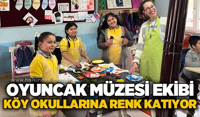 Oyuncak Müzesi ekibi köy okullarına renk katıyor