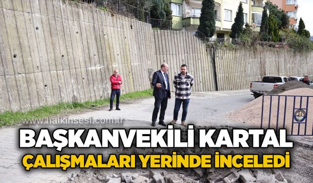 Başkanvekili Kartal çalışmaları yerinde inceledi