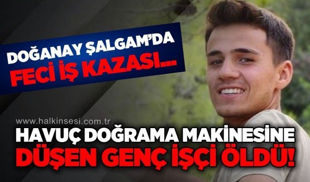Havuç doğrama makinasına düşen genç işçi öldü!