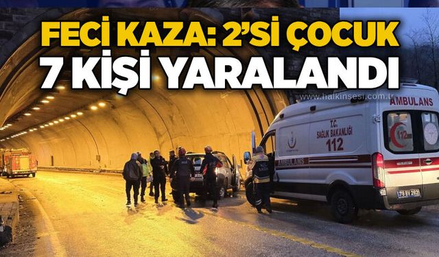 Feci kaza: 2’si çocuk 7 kişi yaralandı