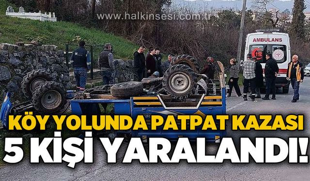 Köy yolunda patpat kazası: 5 yaralı