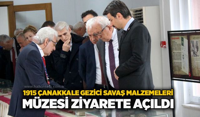 1915 Çanakkale Gezici Savaş Malzemeleri Müzesi ziyarete açıldı