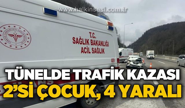 Bolu Dağı’nda zincirleme kaza: 2’si çocuk 4 yaralı