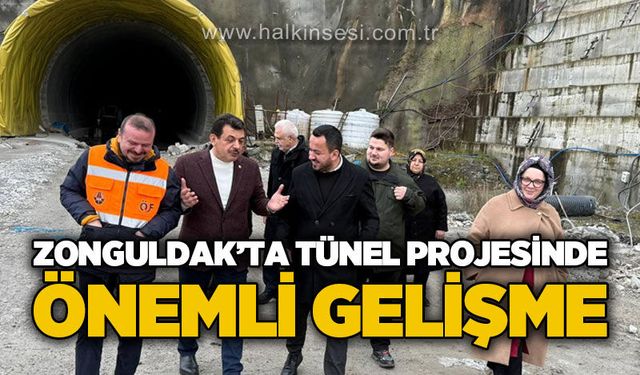 Zonguldak'ta tünel projesinde önemli gelişme