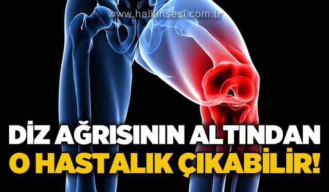 Diz ağrılarının altından o hastalık çıkabilir!