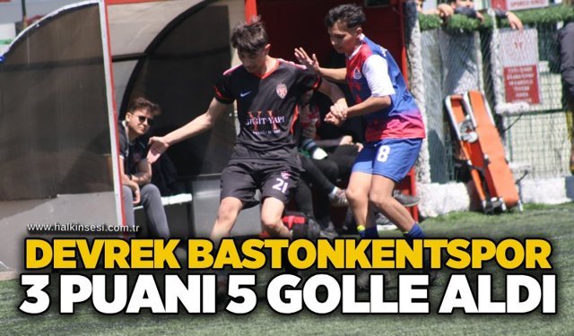 Devrek Bastonkentspor 3 puanı 5 golle aldı...