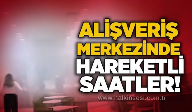 Alışveriş merkezinde hareketli saatler!