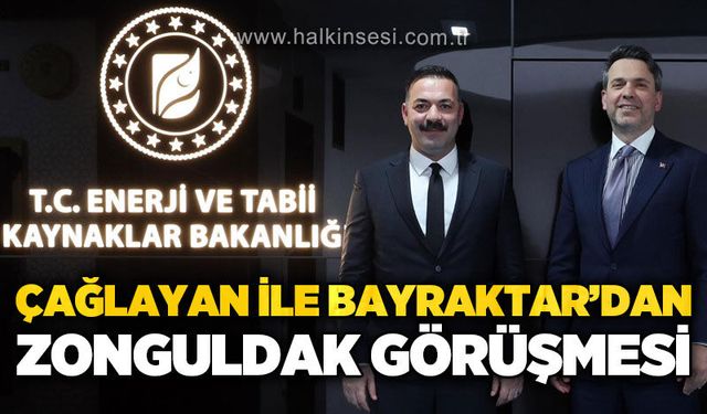 Mustafa Çağlayan ile Bakan Alparslan Bayraktar'dan "Zonguldak" görüşmesi