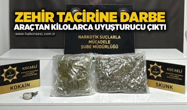 Zehir tacirine darbe: Araçtan kilolarca uyuşturucu çıktı