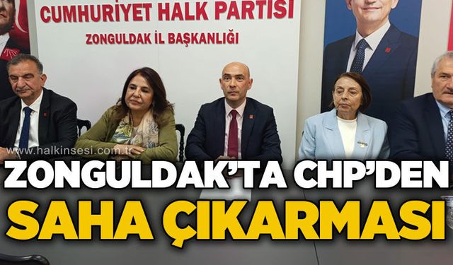 Zonguldak'ta CHP'den saha çıkarması