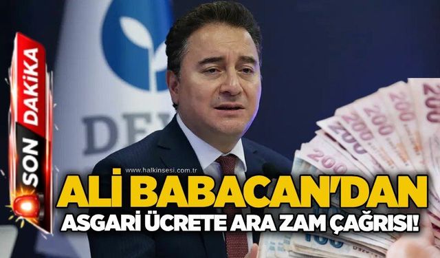 Ali Babacan'dan asgari ücrete ara zam çağrısı!