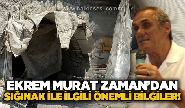 Tarihi araştırmacı Zaman'dan Zonguldak'taki sığınakla ilgili dikkat çeken açıklama