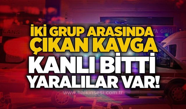 İki grup arasında çıkan kavga kanlı bitti: Yaralılar var!