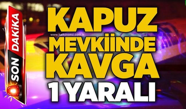 Kapuz Mevkiinde kavga: 1 yaralı