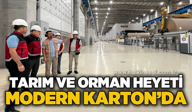 Tarım ve Orman Müdürlüğü'nden Modern Karton Sanayi'ne ziyaret
