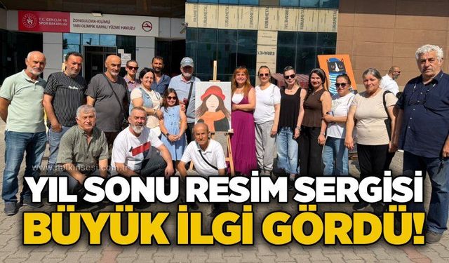 Yıl sonu resim sergisi büyük ilgi gördü!