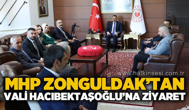 MHP Zonguldak teşkilatının yeni yönetiminden Vali Hacıbektaşoğlu'na ziyaret