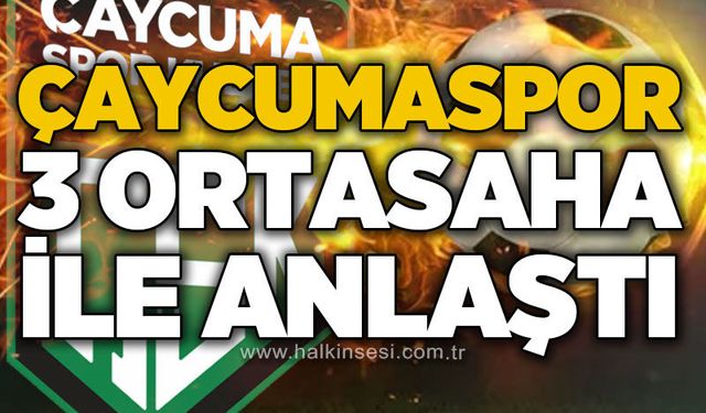 Çaycumaspor 3 orta saha ile anlaştı