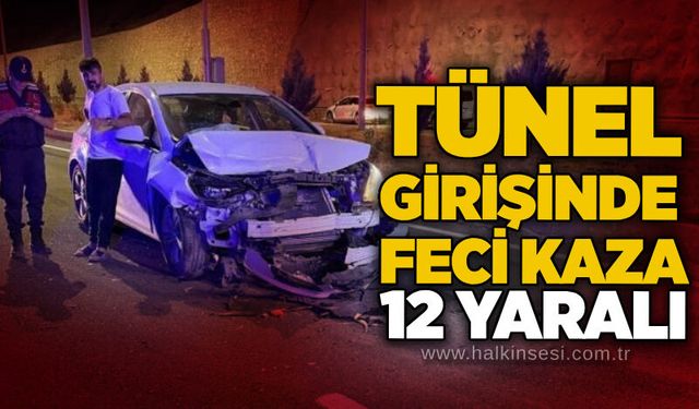 Tünel girişinde feci kaza: 12 yaralı