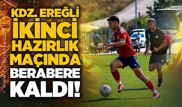 Ereğli ikinci hazırlık maçında berabere kaldı...