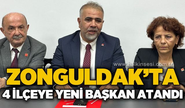 Zonguldak’ta 4 ilçeye yeni başkan atandı