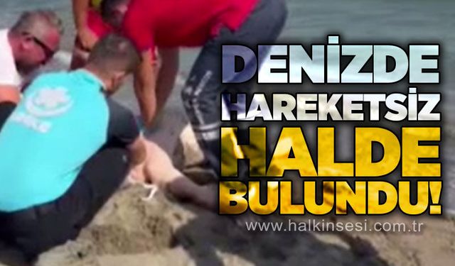Denizde hareketsiz bulunan vatandaş hastaneye kaldırıldı