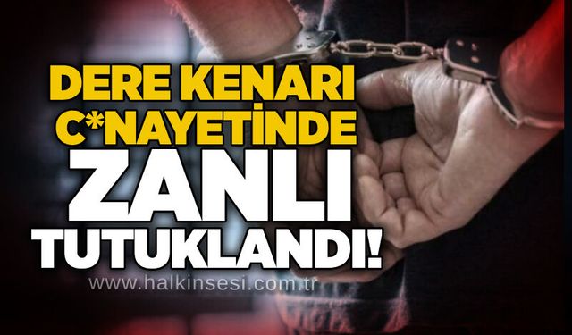 Dere kenarı c*nayetinde zanlı tutuklandı!