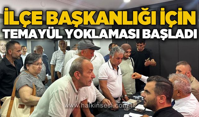 AK Parti Merkez İlçe Başkanlığı için temayül yoklaması başladı