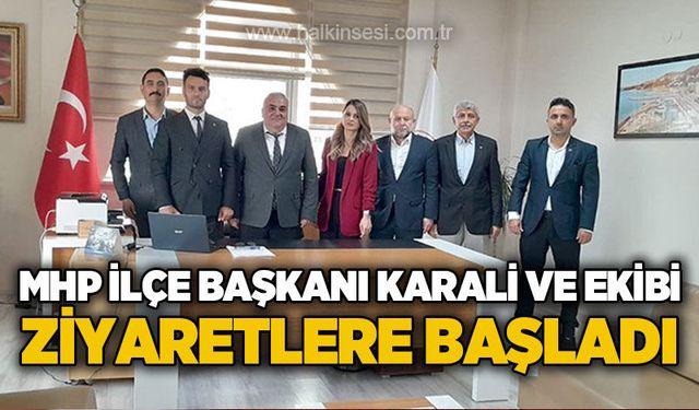 MHP’li Karali ve ekibi kongre sonrası Kozlu’da ziyaretlere başladı