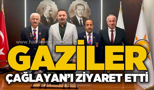 Türkiye Muharip Gaziler Derneği Mustafa Çağlayan'ı ziyaret etti