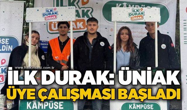 İlk durak ÜNİAK: Gençler üye çalışmaları sürdürüyor