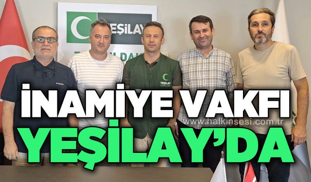 İnamiye Vakfı’ndan Yeşilay Zonguldak Şubesi’ne ziyaret