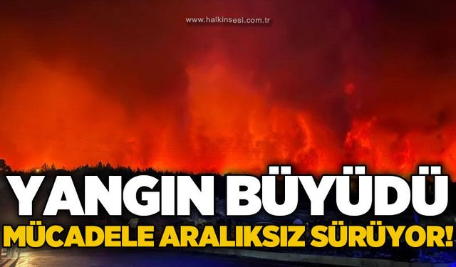 Orman yangınıyla karadan mücadele aralıksız sürüyor!