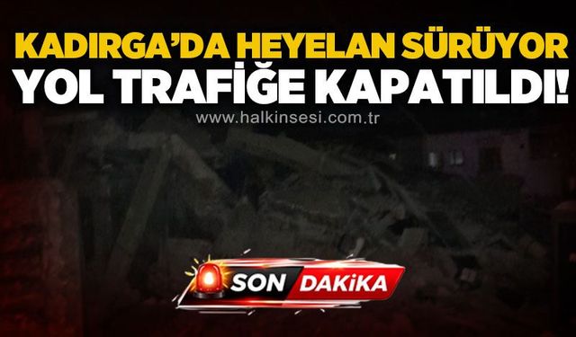 Zonguldak’ta facianın yaşandığı bölgede heyelan sürüyor! Yol trafiğe kapatıldı